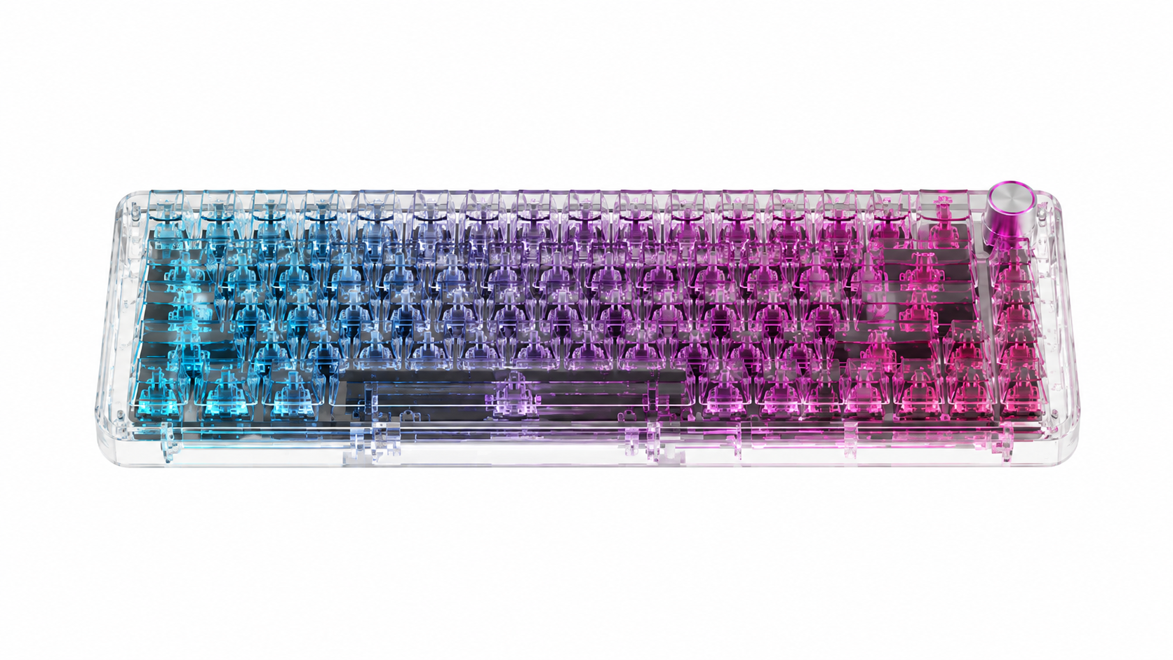 ECHOFRAME Series 01 keyboard engineering and optical clarity